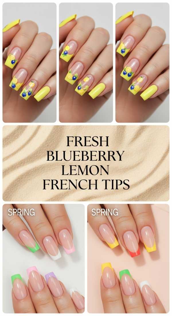 Fresh Blueberry Lemon French Tips 69f0ca2d942a9