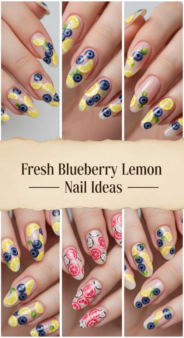 Fresh Blueberry Lemon Nail Ideas 69e5f3e941269