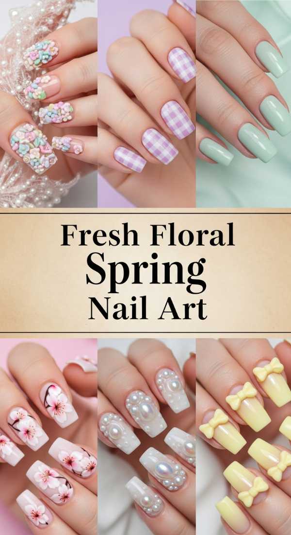 Fresh Floral Spring Nail Art 69e350fe3049a