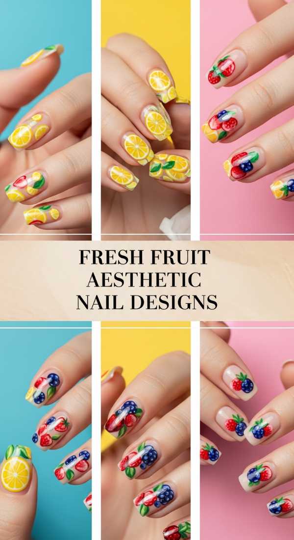 Fresh Fruit Aesthetic Nail Designs 69e350f069523