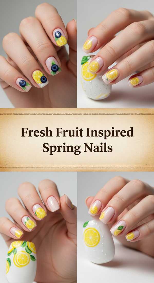 Fresh Fruit Inspired Spring Nails 69df3acf7ac1e