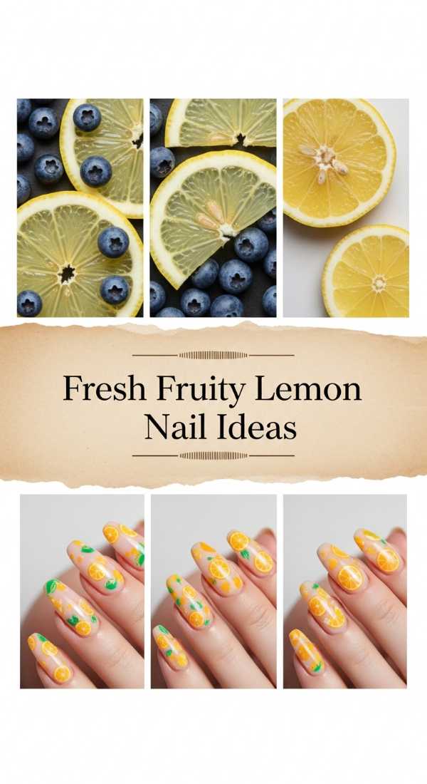 Fresh Fruity Lemon Nail Ideas 69f0cc4f3a735