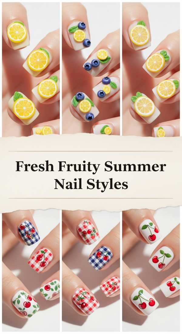 Fresh Fruity Summer Nail Styles 69eb727a1417c