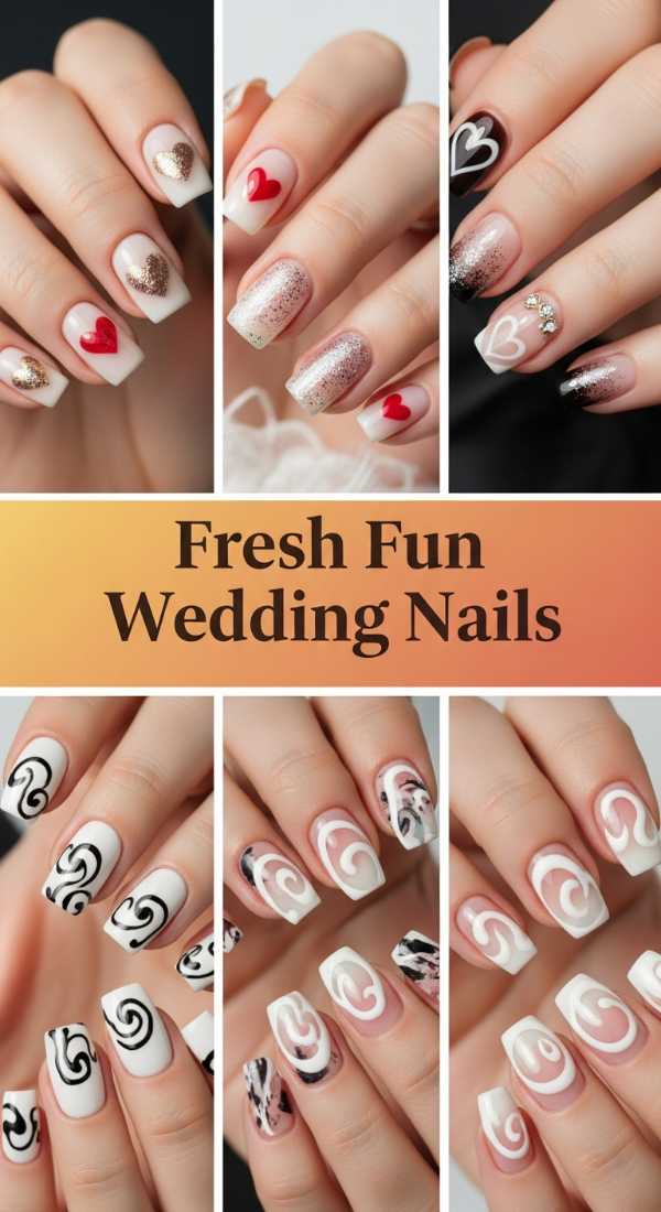 Fresh Fun Wedding Nails