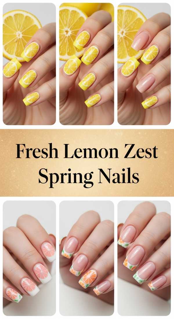 The Ultimate Spring Nail Lookbook: From Pastels to Petals Fresh Lemon Zest Spring Nails 69df3ace5d2b9