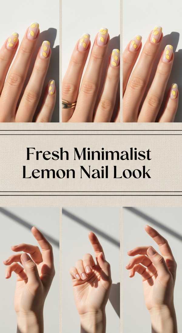 Fresh Minimalist Lemon Nail Look 69ecf89eb5c52