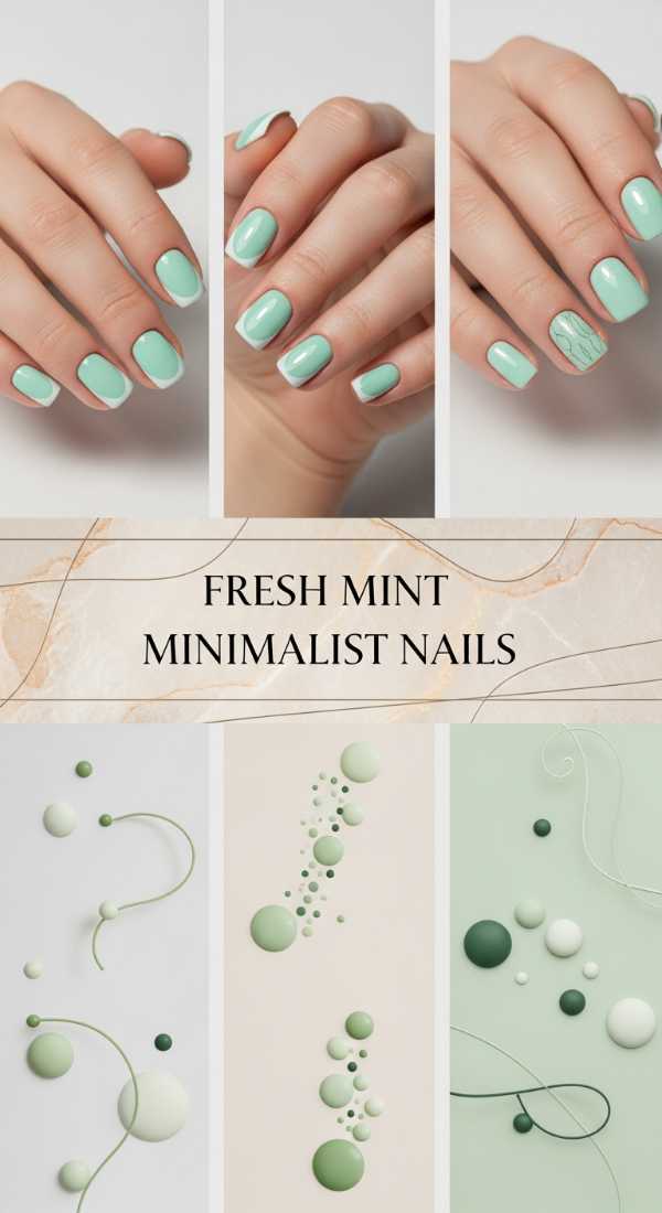 Fresh Mint Minimalist Nails 69f0ca4f7717b