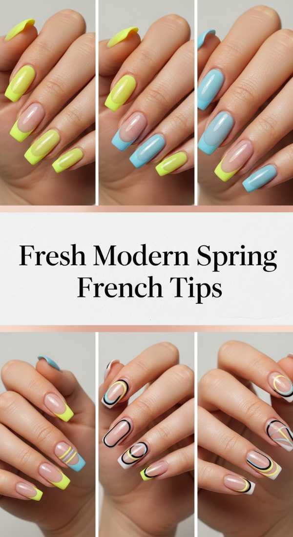 Fresh Modern Spring French Tips 69f0cc558caf4