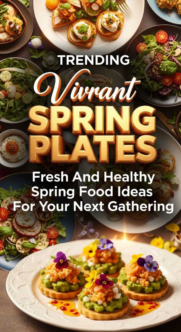 Fresh Spring Food Ideas For Your Gathering