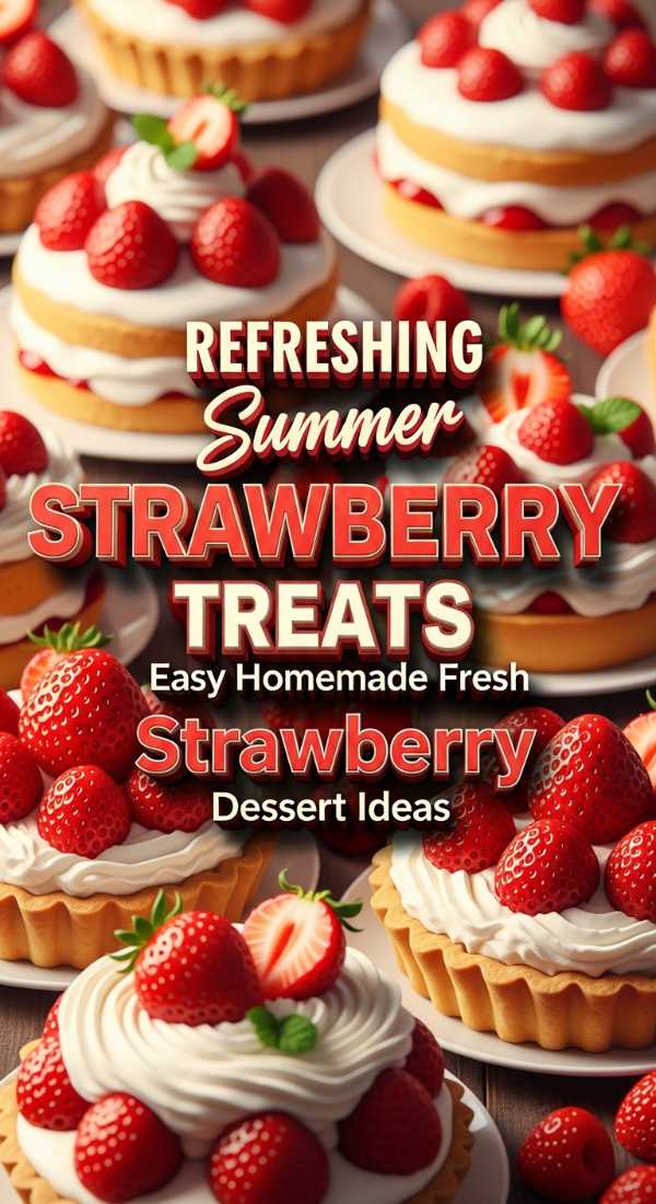 Fresh Strawberry Dessert Ideas
