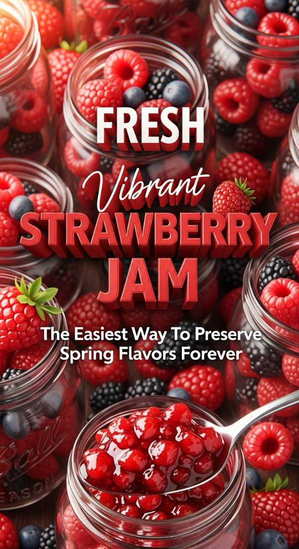 Fresh Strawberry Freezer Jam Tutorial 69edba346af78