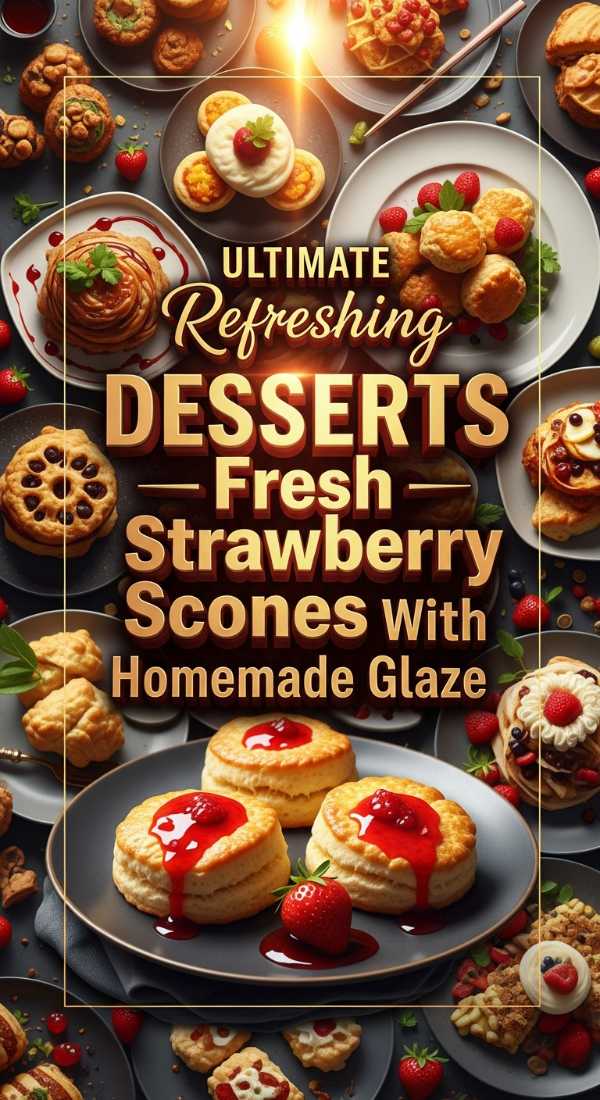 Fresh Strawberry Scones With Homemade Glaze 69edb8ff9abae