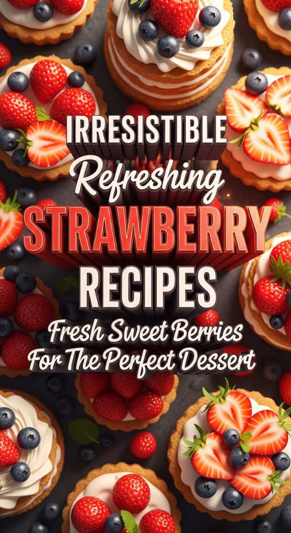 Fresh Summer Strawberry Dessert Ideas
