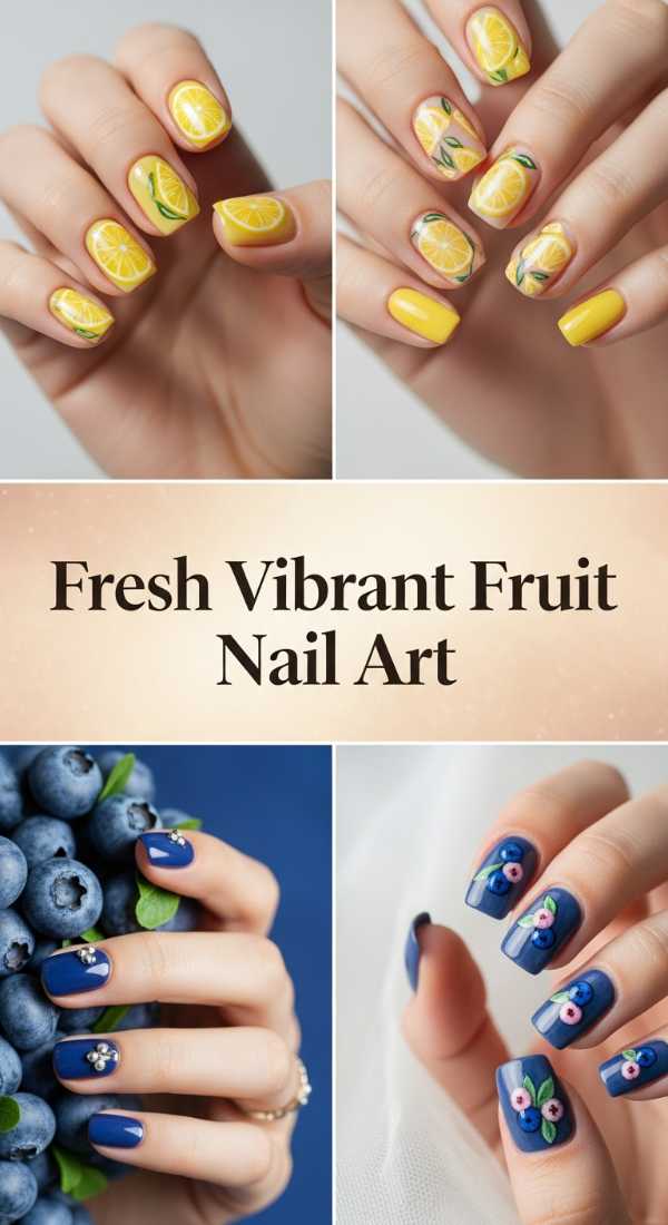 Fresh Vibrant Fruit Nail Art 69eb7264eab6a