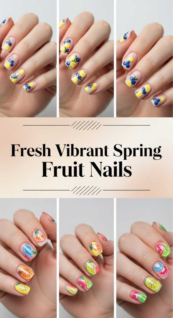 Fresh Vibrant Spring Fruit Nails 69e905b853be5