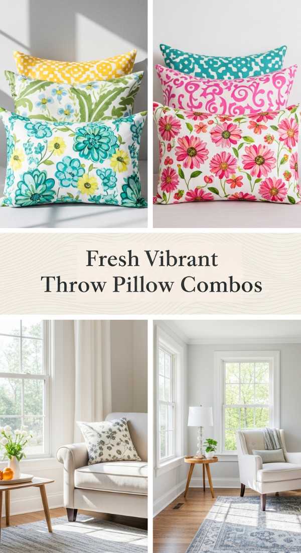 Fresh Vibrant Throw Pillow Combos 69ed03436d843