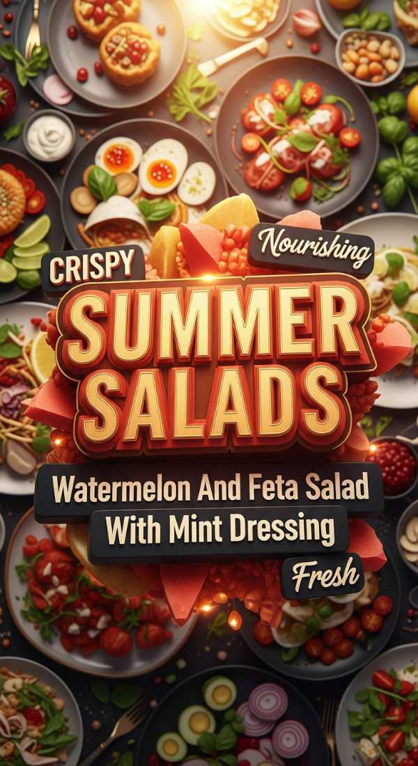 Fresh Watermelon And Feta Salad With Mint Dressing 69de7c34dd95b