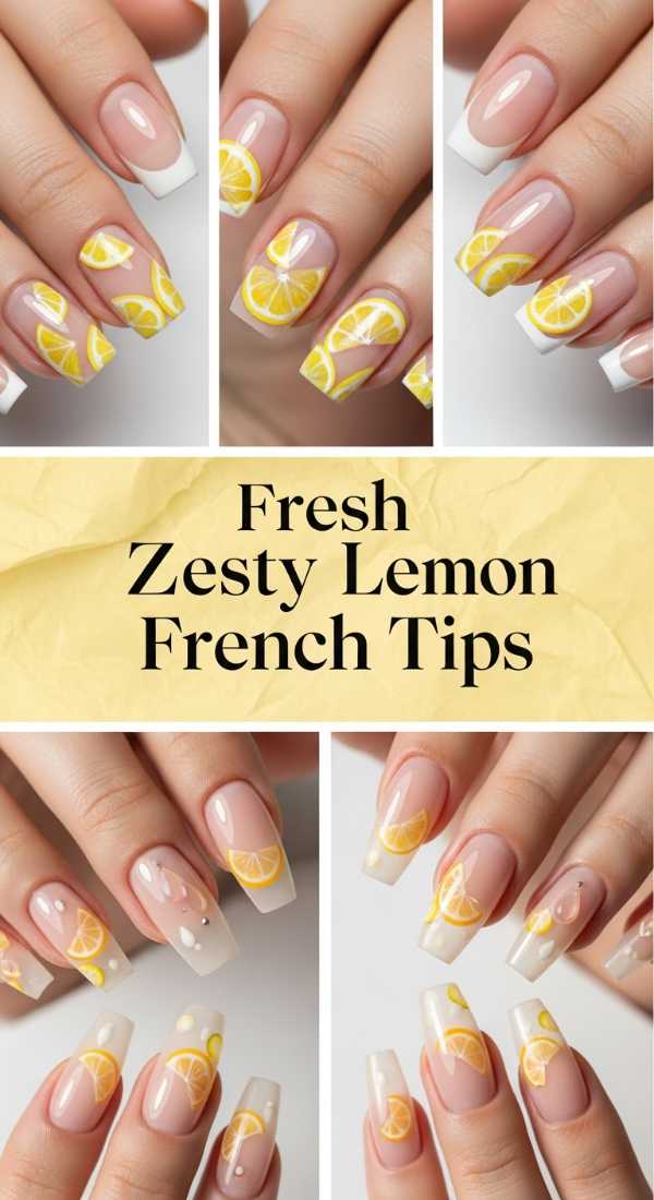 Fresh Zesty Lemon French Tips 69ee40823d092