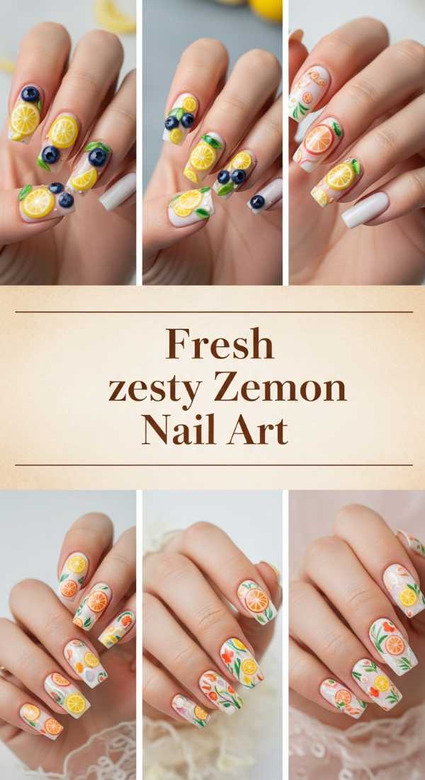 Fresh Zesty Lemon Nail Art 69f0ca34a9fbf