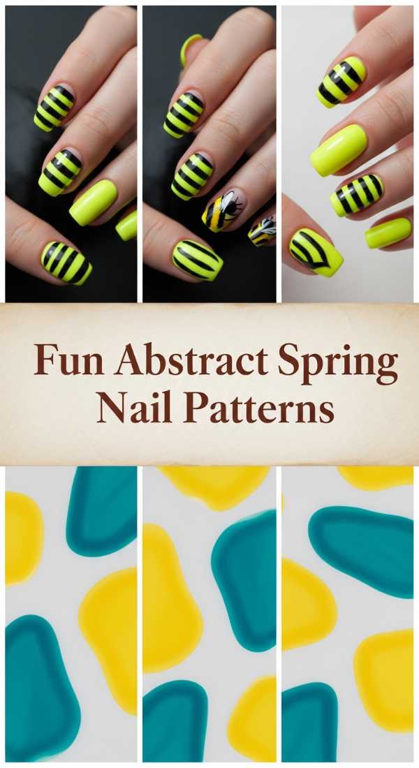 Fun Abstract Spring Nail Patterns 69ee40a3f303d
