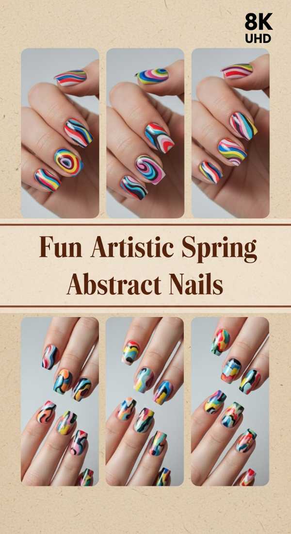 Fun Artistic Spring Abstract Nails 69f0cc3d5fd02