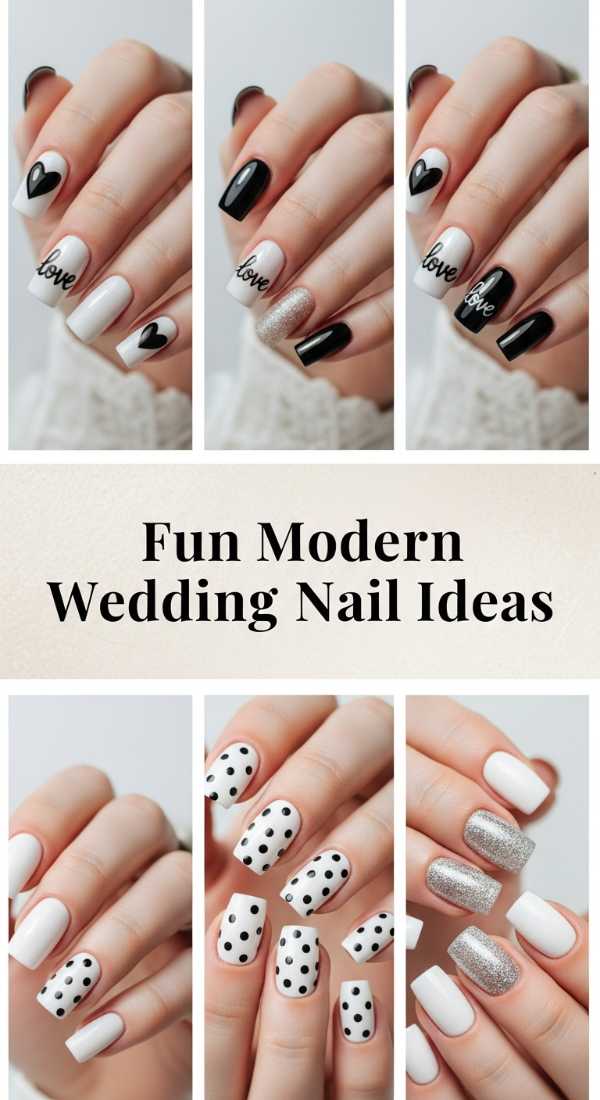 Fun Modern Wedding Nail Ideas 69e651855a184