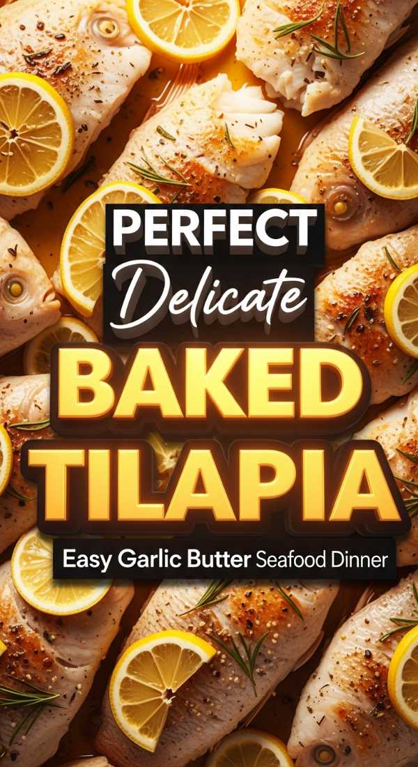 Garlic Butter Baked Tilapia Dinner