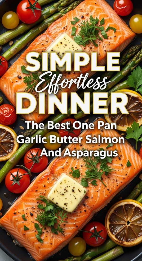 Garlic Butter Salmon And Asparagus Sheet Pan 69f1de8a4f892