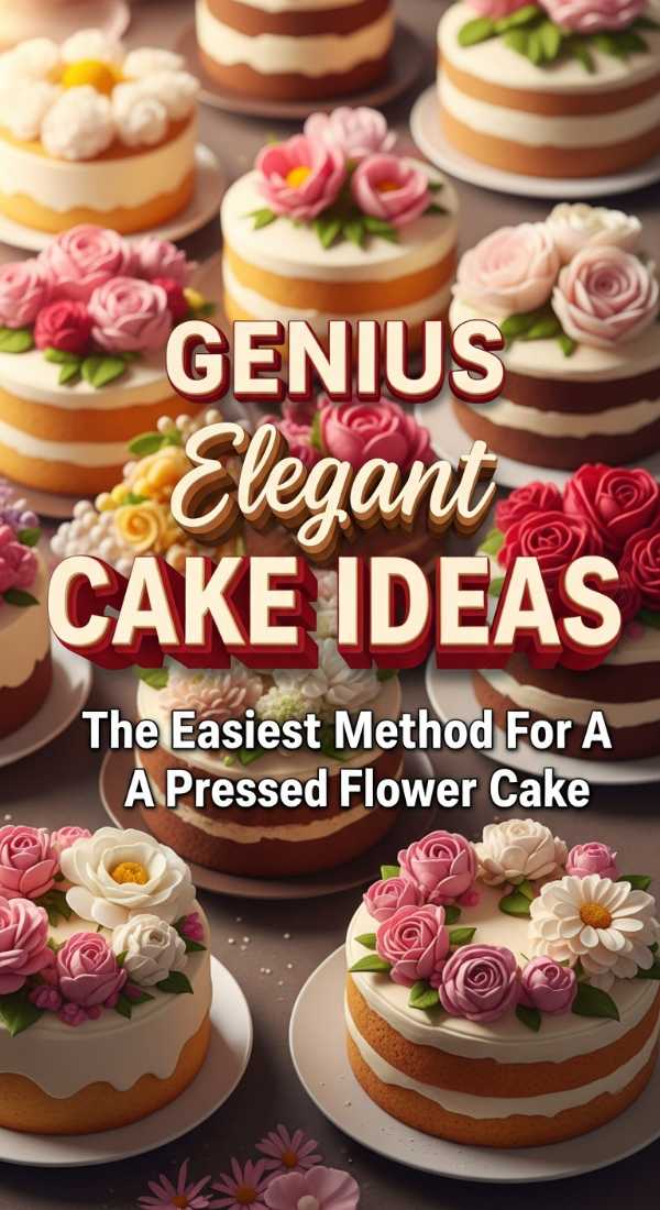 Genius Pressed Flower Spring Cake Ideas 69e9bbb0b4b93