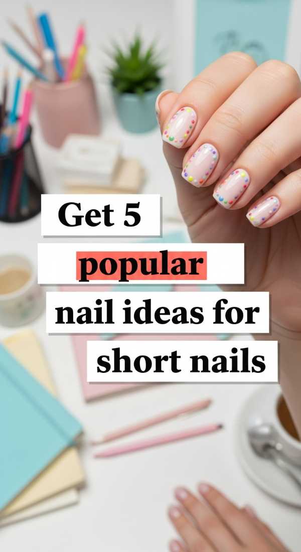 Get 5 Popular Nail Ideas For Short Nails 69e7803ccacac