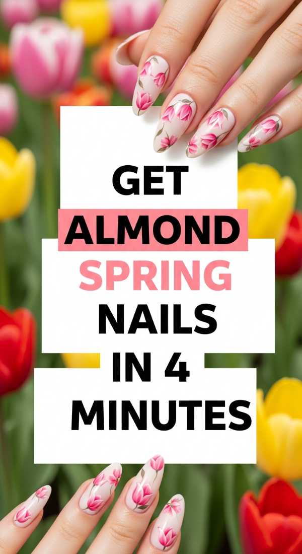 Get Almond Spring Nails In 4 Minutes 69e661617a26b