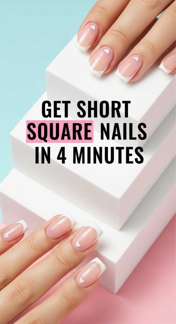 Get Short Square Nails In 4 Minutes 69e3c1ce23e8c