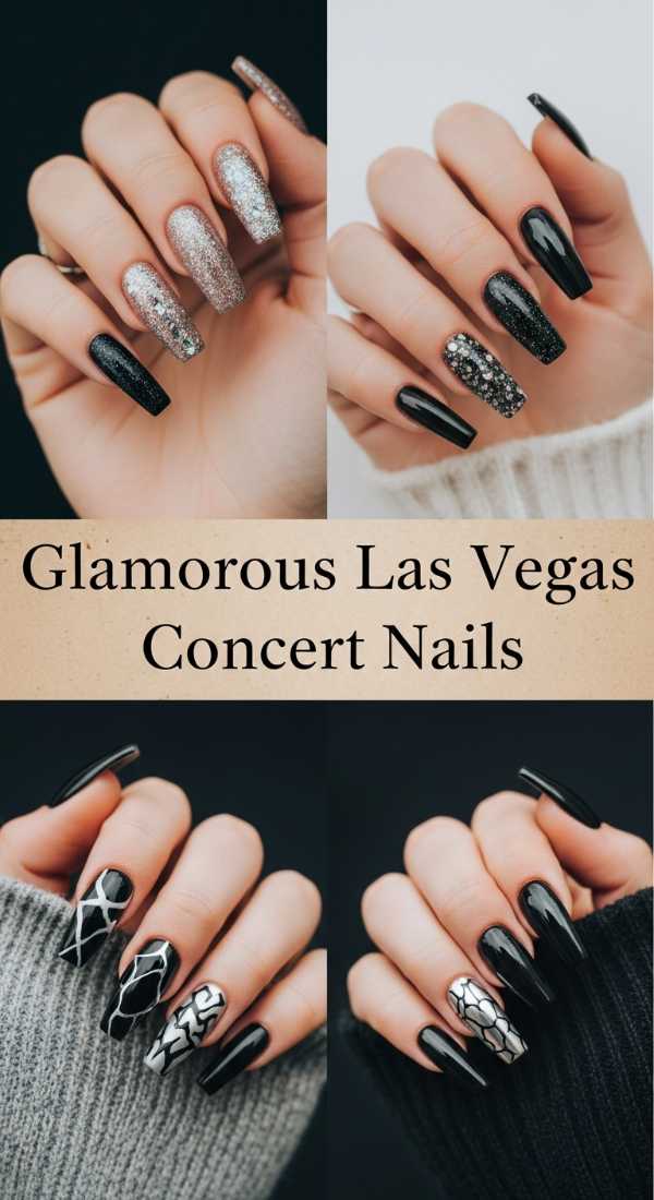 Glamorous Las Vegas Concert Nails 69e757ba141fb
