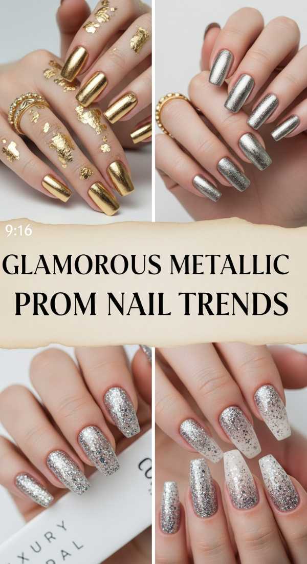 Glamorous Metallic Prom Nail Trends 69f32b6bb2020