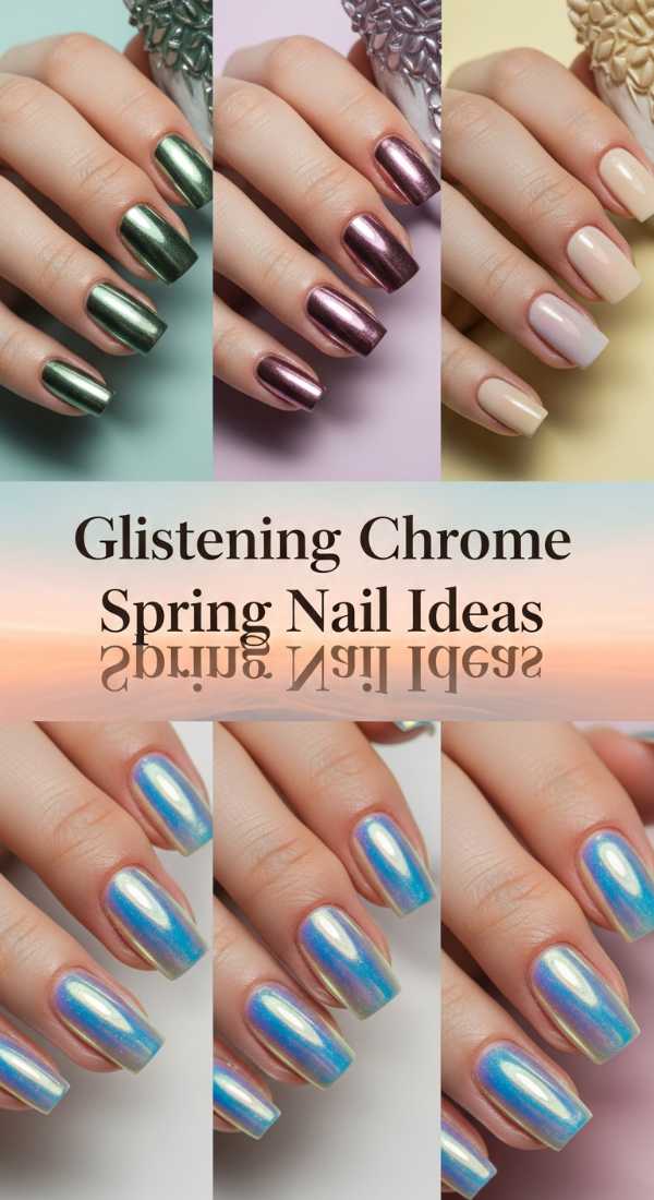Glistening Chrome Spring Nail Ideas 69f0cc345916e