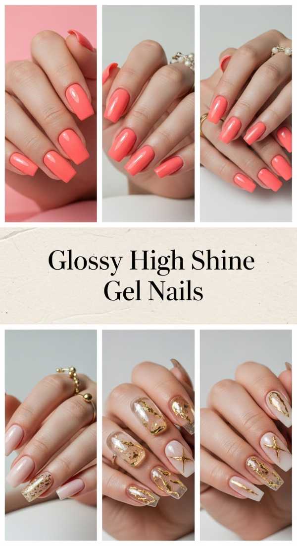 Glossy High Shine Gel Nails 69f24a70a4ad2