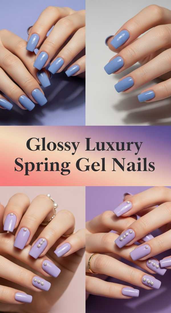 Glossy Luxury Spring Gel Nails