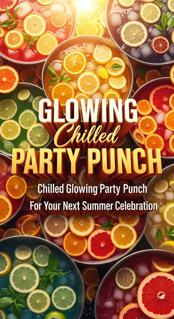 Glowing Chilled Summer Party Punch 69edba3e642e5