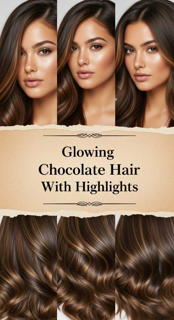 Glowing Chocolate Hair With Highlights 69ecef80e327e