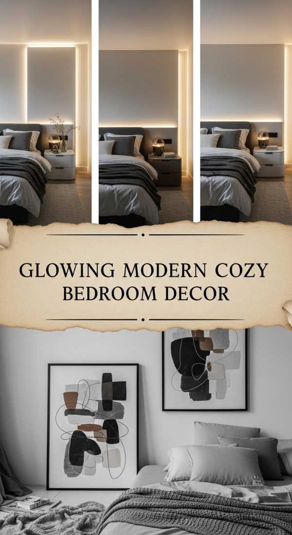 Glowing Modern Cozy Bedroom Decor 69df467d966e3