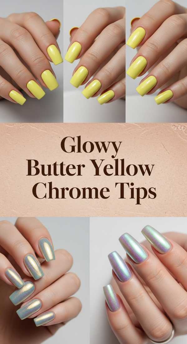 Glowy Butter Yellow Chrome Tips 69ee409a29125