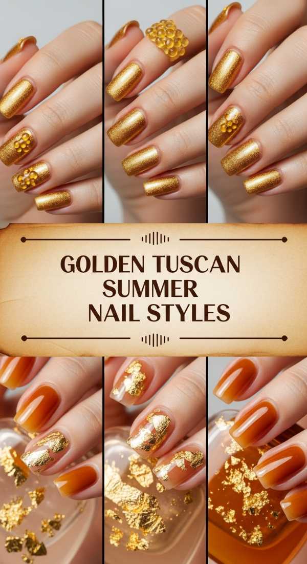 Golden Tuscan Summer Nail Styles 69ecf883d7c12