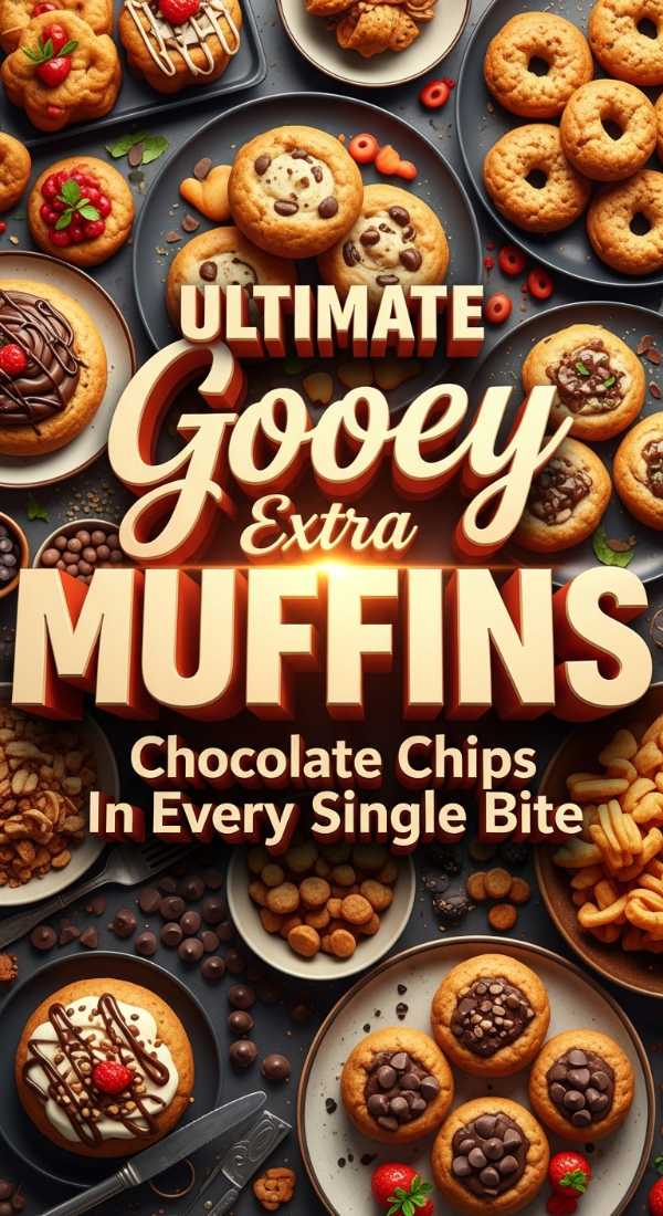 Gooey Chocolate Chip Muffins Recipe 69ee41f51c598