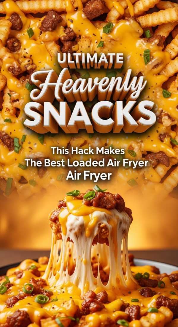 Gooey Melting Cheese Loaded Air Fryer Fries 69e709aa826a0