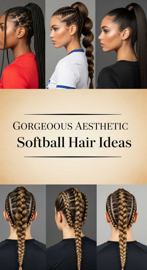 Gorgeous Aesthetic Softball Hair Ideas 69ee51bed8590