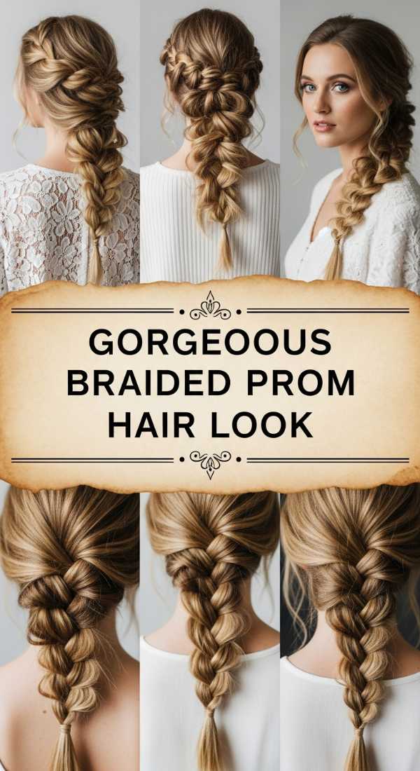 Gorgeous Braided Prom Hair Look 69f0e1b1bf30a