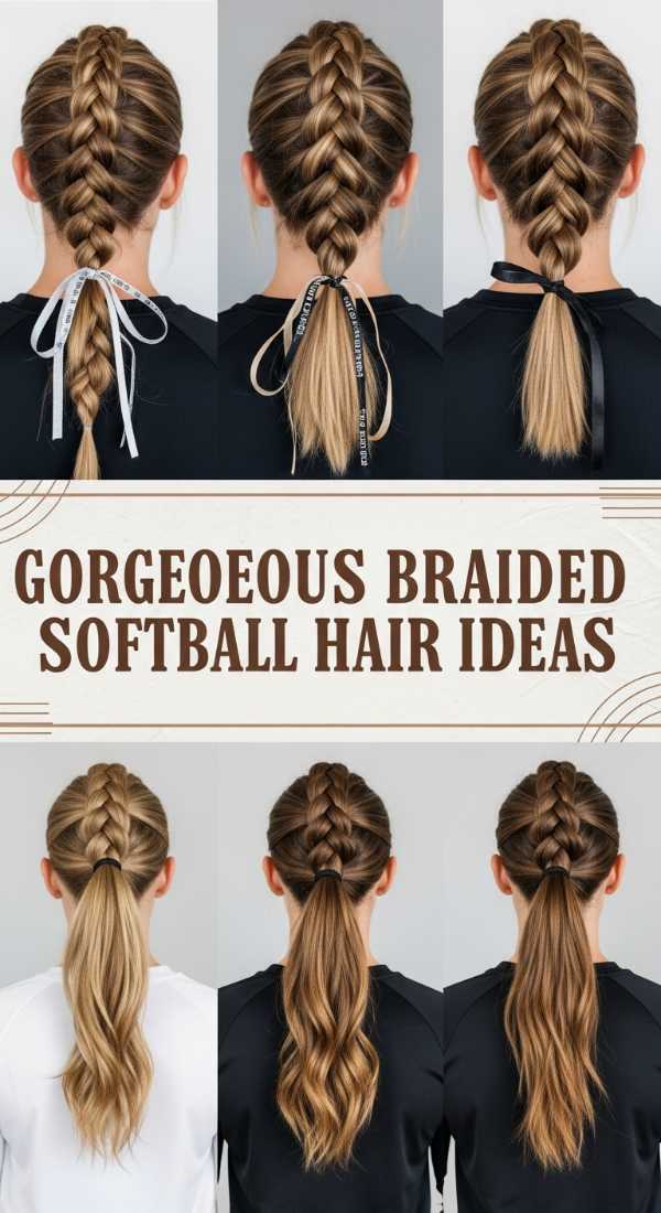 Gorgeous Braided Softball Hair Ideas 69e9d40487480