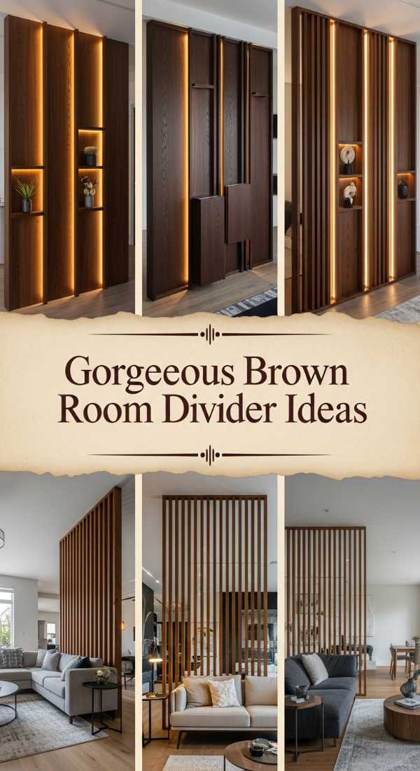 Gorgeous Brown Room Divider Ideas 69e64c5f09062
