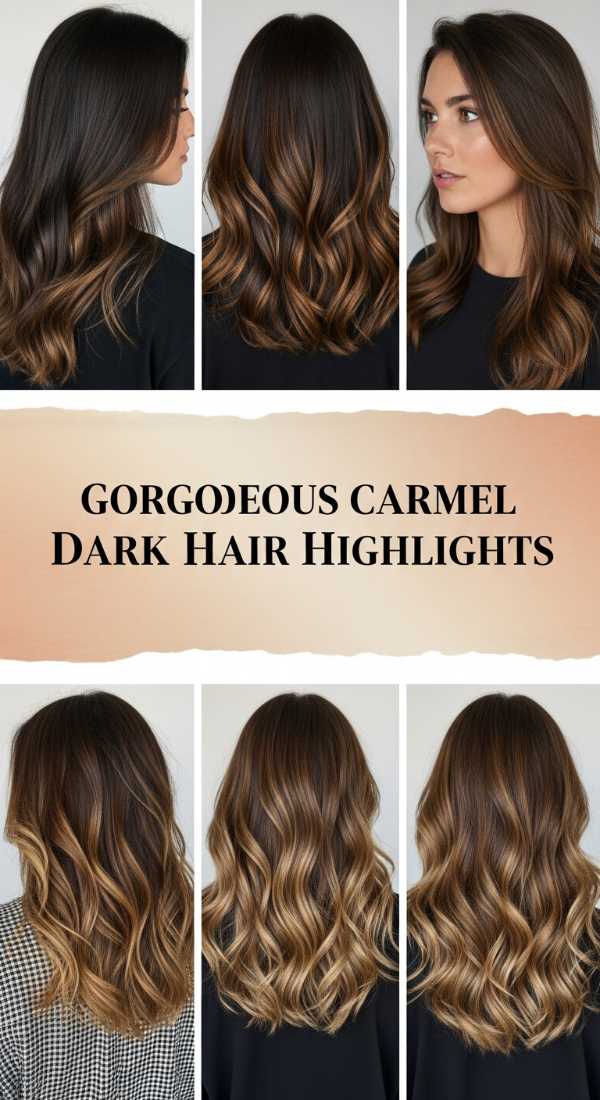 Gorgeous Carmel Dark Hair Highlights 69ee530918e17