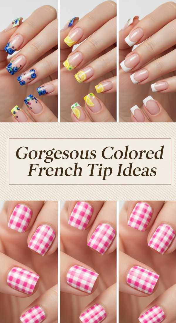 Gorgeous Colored French Tip Ideas 69e350f678ce0